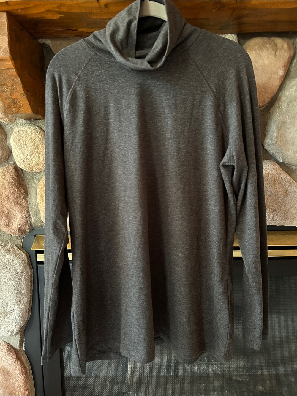 Normatic Traders Women’s Gray Long-Sleeve Cowl Neck Top, Size L, NWT